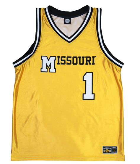 Mizzou Tigers 19nine Retro 1 Gold Basketball Jersey Tiger Team Store