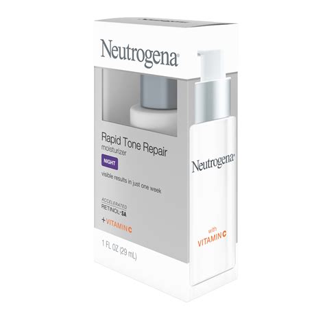 Neutrogena Rapid Tone Night Cream Retinol Hyaluronic Acid 1 Fl Oz