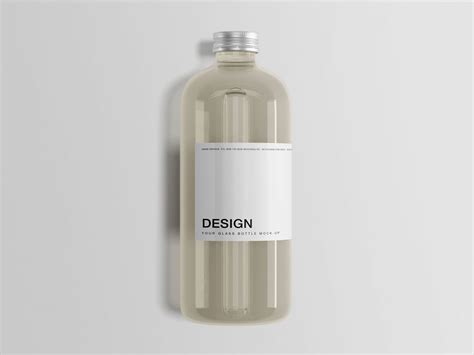 Classic Glass Bottle Free Mockup — Free Mockup World