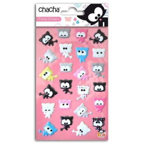 Chacha Lot De Stickers Puffy Cdiscount Beaux Arts Et Loisirs Cr Atifs