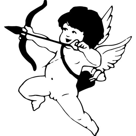 Free Cupid Black And White Clipart