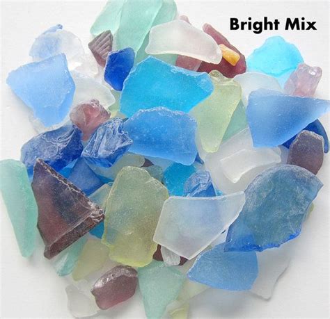 Bulk Sea Glass Bulk Beach Glass In Ocean Mix Nautical Coastal Beach Decor Bulk Seaglass For