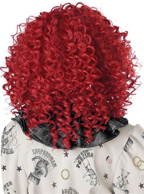 Red Corkscrew Curls Clown Wig Curly Clown Costume Wig For Women