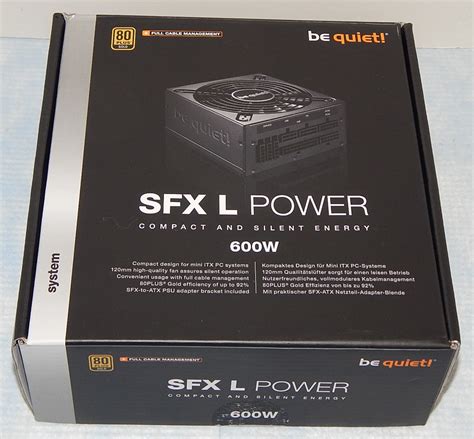 BeQuiet SFX L 600W Power Supply Review PC Perspective