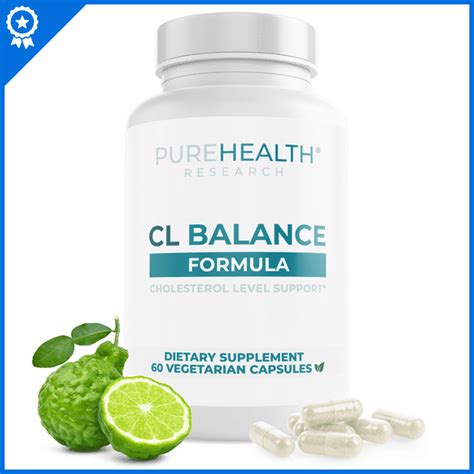 Cl Balance Cholesterol Supplement Citrus Bergamot Supplement For High