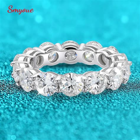 Smyue 7ct 5mm Pe Na Moissanite Pier Cie Dla Kobiet M Czyzn Musuj Ce Okr