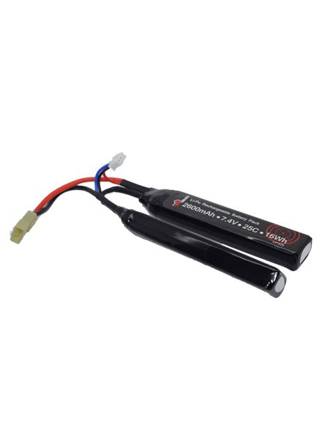 Airsoft 7 4V 2600mAh 25C LiPo Cranstock Battery With Case LP305 Vapextech