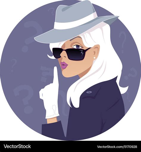 Mystery woman Royalty Free Vector Image - VectorStock