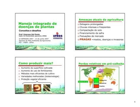 Manejo Integrado De Doenças De Plantas Agroecologia