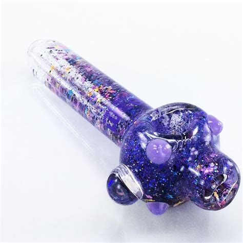 Purple Galaxy Pipe ™ Lg American Made Glass Pipes