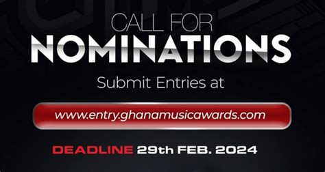 Nominations opened for 25th Ghana Music Awards - Adomonline.com