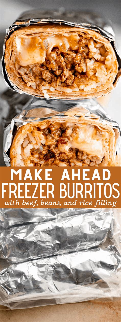 These Flavorful Beef And Bean Freezer Burritos Come Together In A Snap An Easy Make Ahead