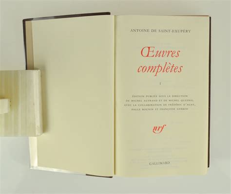 Antoine de Saint Exupéry Œuvres Complètes 1994 Catawiki