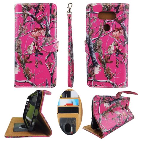 Camo Pink Rt Wallet Folio Case For Lg G5 H820 Hs992 H830 Vs987 G 5 Fashion Flip Pu Leather Cover