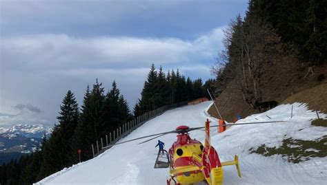 T Dlicher Skiunfall In Hopfgarten Brixental Einsatzfoto At