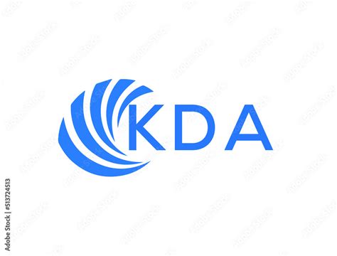 KDA Flat accounting logo design on white background. KDA creative initials Growth graph letter ...