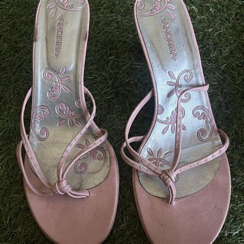 Womens Pink Sandals Depop