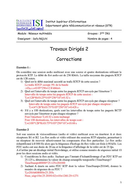 Solution Td Corrections Studypool