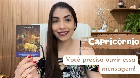 CAPRICÓRNIO Você precisa ouvir essa mensagem YouTube