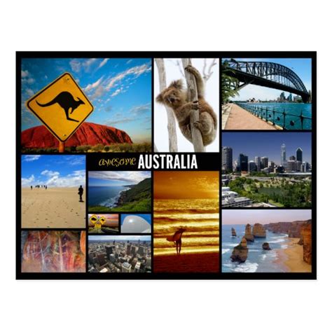 L Australie Carte Postale Zazzle