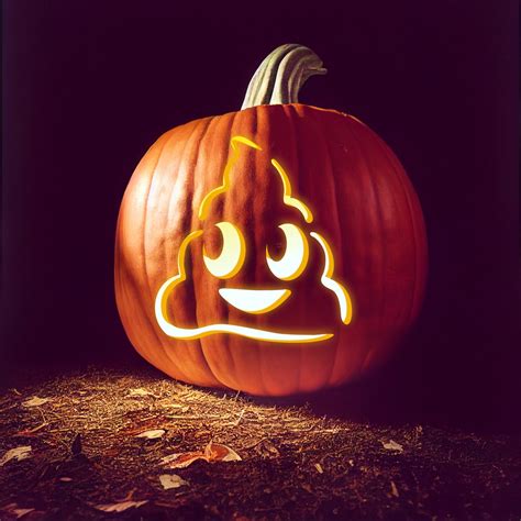 Emoji Pumpkin Carving Printable Stencil - Etsy