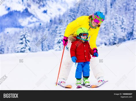 Family Ski Snow Fun Image & Photo (Free Trial) | Bigstock