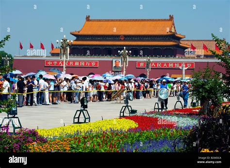 China Beijing Gate of Heavenly Peace in Tiananmen Square Stock Photo ...