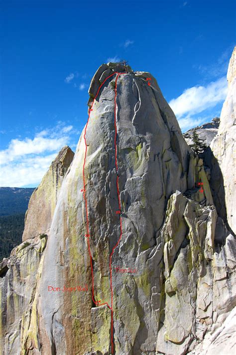 The Needles Climbing Sierra California