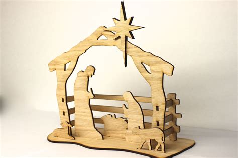 Silhouette Nativity 3d Natural Nativity Scene Kit Scroll Saw Scroll