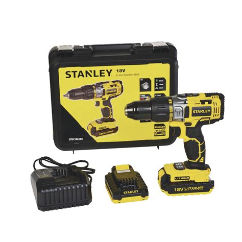 Parafusadeira E Furadeira Stanley - Parafusadeira / Furadeira De Impacto 20V Max* Stanley STDC18LHBK-BR