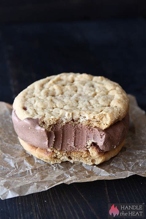 Peanut Butter Cup Ice Cream Sandwiches Recipe Handle The Heat