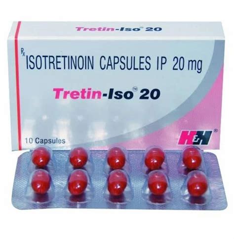 Tretin Iso 20 Finished Product Isotretinoin Capsules Packaging Type