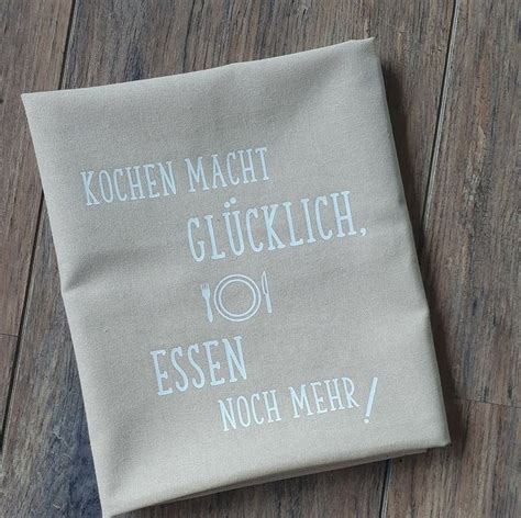 Geschirrtuch Mit Coolen Spr Chen Baumwolle Etsy De In