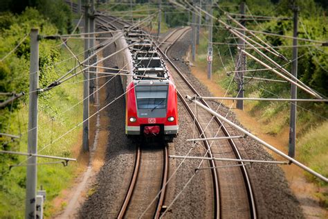 Free Images Track Electricity Lane Rails Train Tracks Rail