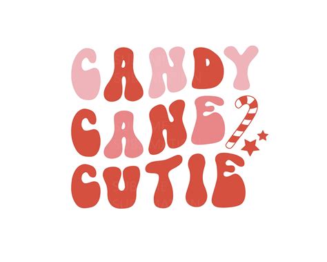 Candy Cane Cutie Sublimation Transfer Ready To Press Etsy In 2022