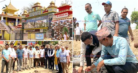 नवदुर्गा मन्दिर हल्दिबारीको परिसरमा सामुदायिक भवनको शिलान्यास