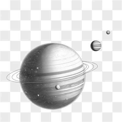 Descarga Ilustración De Planetas Saturno Urano Y Neptuno Con Lunas Sketches En Línea Creative