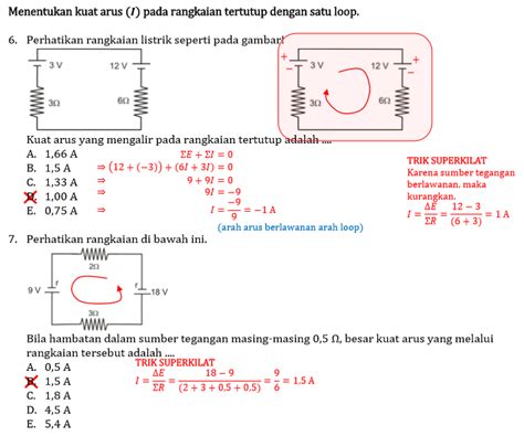 Soal Dan Pembahasan Fisika Listrik Dinamis Kelas Soal Jawaban