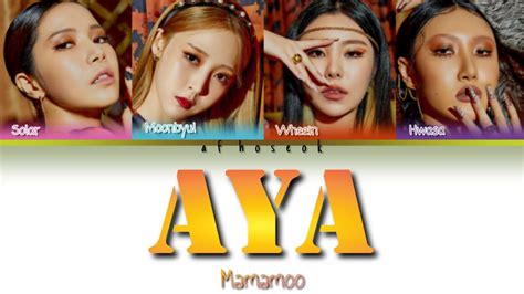 MAMAMOO AYA Lyrics 마마무 아야 가사 Color Coded Lyrics YouTube