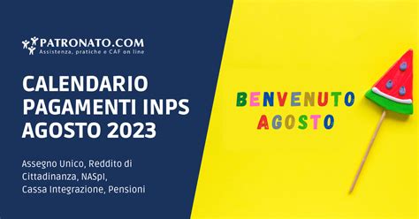 Calendario Inps Agosto Tutte Le Info Sui Prossimi Pagamenti