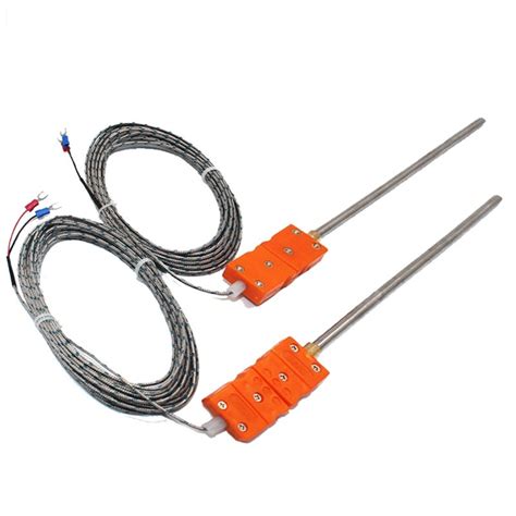 K Type Armored Thermocouple With Plug Material Probe Thermostat