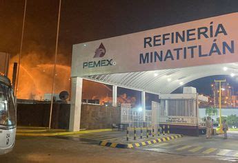 Incendio en refinería de Pemex en Minatitlán dejó trabajadores heridos