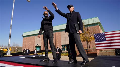 Obama Biden Make First Joint Appearance In Michigan Were Done With