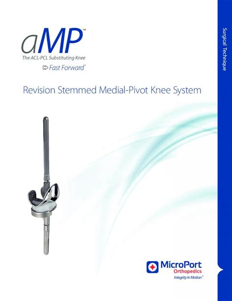 Pdf Revision Stemmed Medial Pivot Knee Br Produtos Files Microport