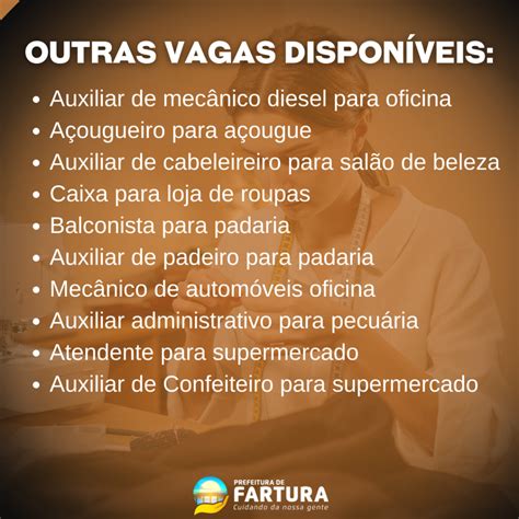 PAT Fartura Empregos Prefeitura CuidandoDaNossaGente