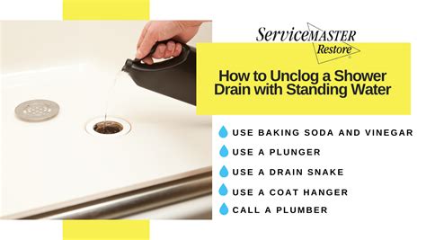 How To Unclog A Bathtub Drain With Standing Water