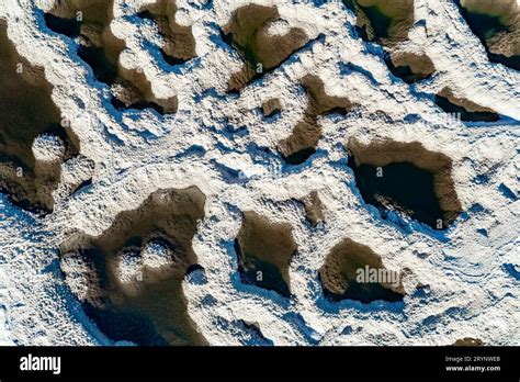 The evaporated salt forms crystal shapes Stock Photo - Alamy