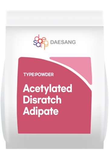 Acetylated Distarch Adipate 대상 Ingredient