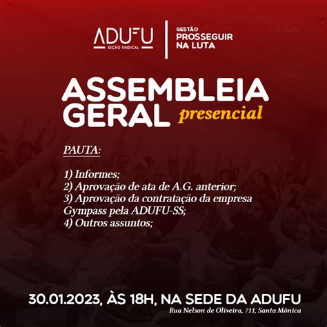 Adufu Realizar Assembleia Geral Em Adufu