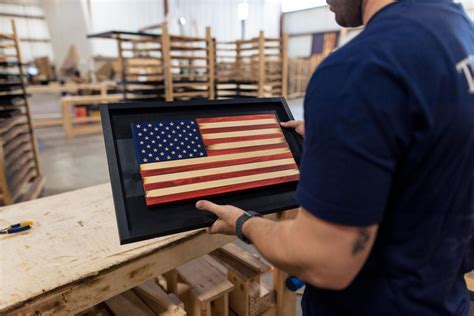 Wooden American Flag - Made By Veterans